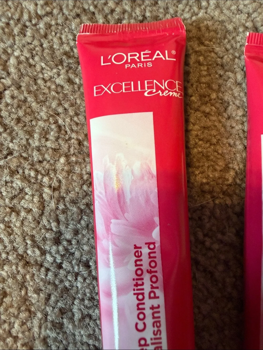 Lot 4 L'oreal Paris Excellence Creme Conditioning #4 Hair Treatment Tubes NEW